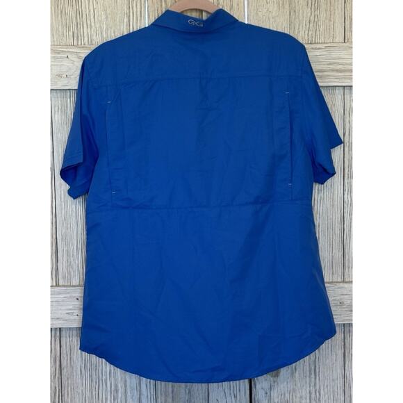NWT Game Guard Vented Blue Color Microfiber Outdoor UVProtect Shirt Women's L - Picture 2 of 5